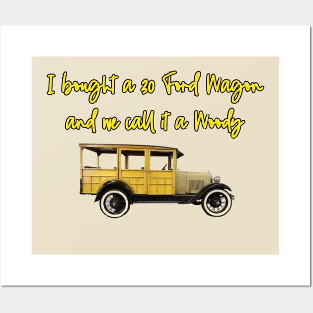 30 Ford Wagon Wall Art by Kleiertees